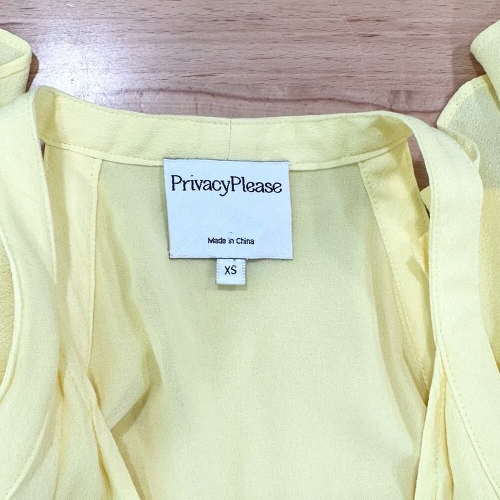 Privacy Please Acme Dress Butter Yellow Wrap Maxi size XS NWT - Picture 7 of 10
